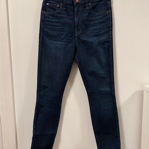 Madewell Dark Blue High-Rise Skinny Jeans